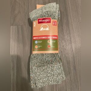 Wrangler Men's 3-Pack Speckled Winter Crew Socks